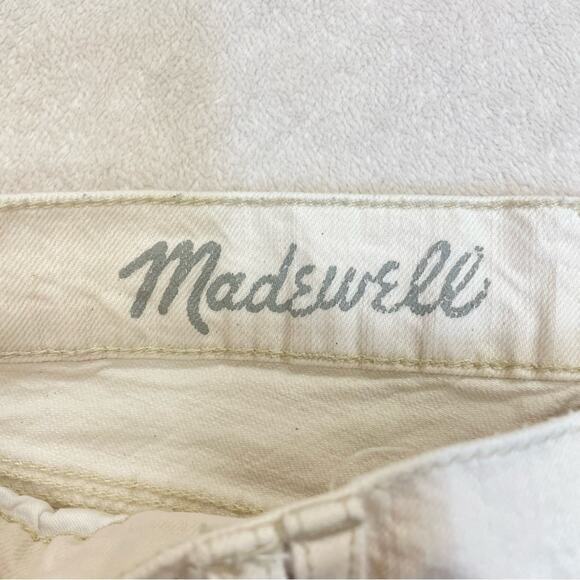 Madewell Cream Denim Shorts Size 27 - Picture 2 of 6